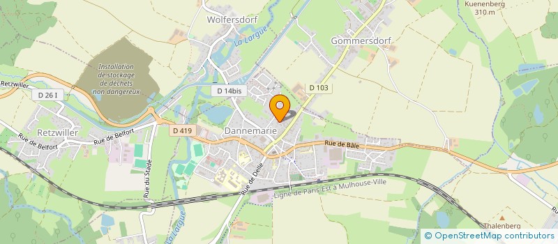 localisation de l'entreprise ARNAPI  DANNEMARIE