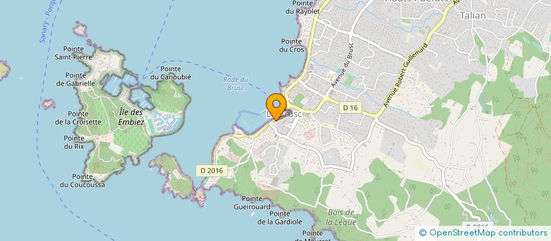 localisation de l'entreprise ARNAR à SIX-FOURS-LES-PLAGES