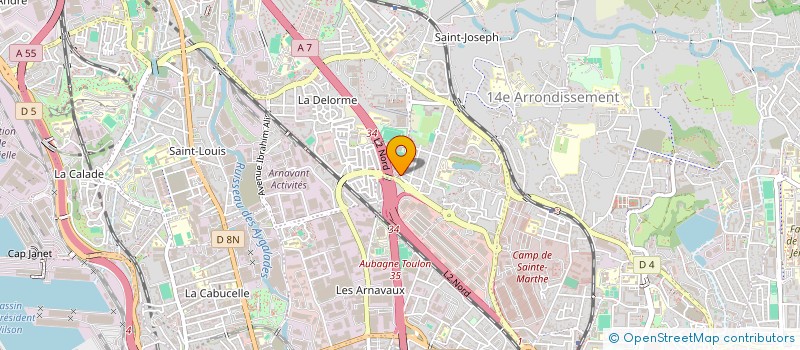 localisation de l'entreprise ARNAREST à MARSEILLE