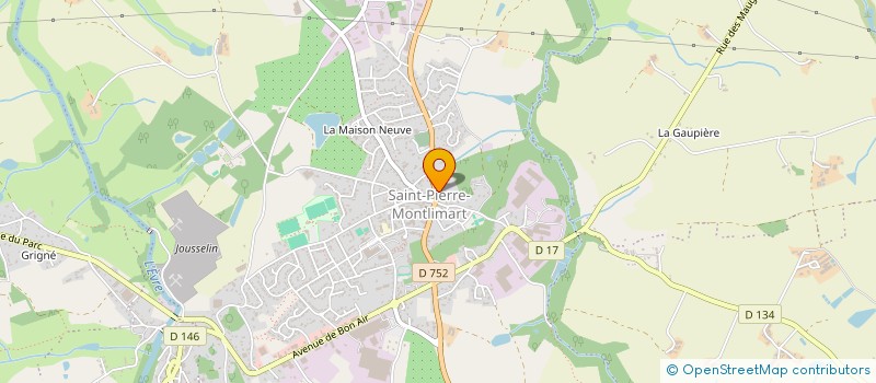 localisation de l'entreprise ARNAUD à MONTREVAULT-SUR-EVRE