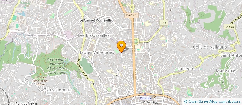 localisation de l'entreprise ARNAUD à CANNES