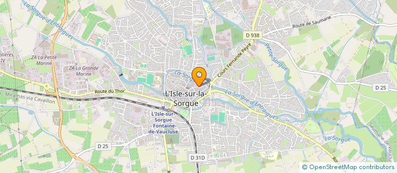 localisation de l'entreprise ARNAUD à L'ISLE-SUR-LA-SORGUE