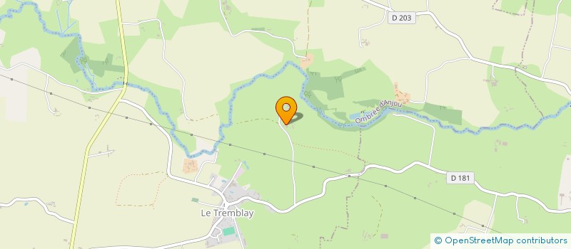 localisation de l'entreprise ARNAUD  OMBREE D'ANJOU