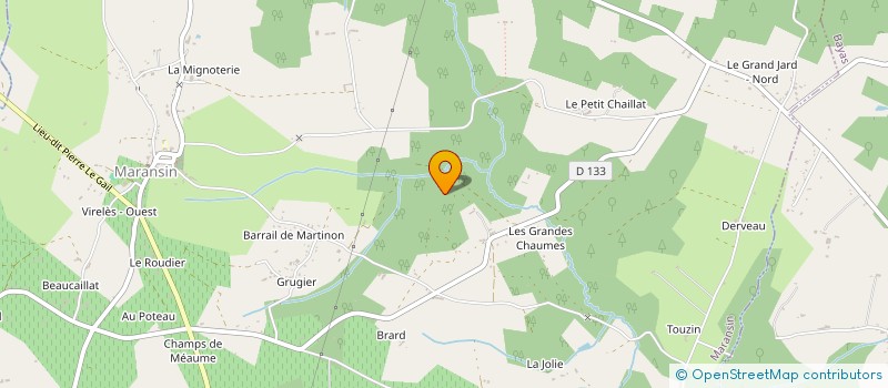 localisation de l'entreprise ARNAUD, ACHAT, BOIS. (AAB)  MARANSIN