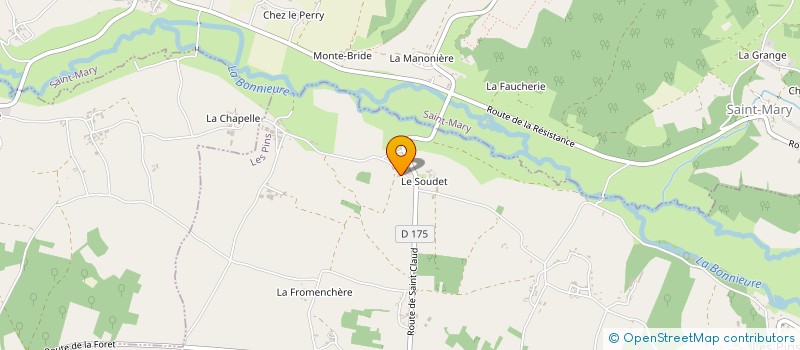 localisation de l'entreprise ARNAUD ALV  LES PINS