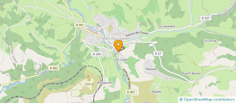 localisation de l'entreprise ARNAUD AUTOMOBILES  VALADY