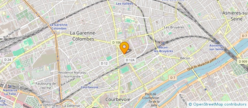localisation de l'entreprise ARNAUD B.T. à COURBEVOIE