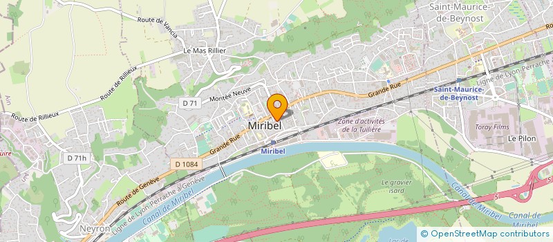 localisation de l'entreprise ARNAUD BERIER SERVICE à MIRIBEL