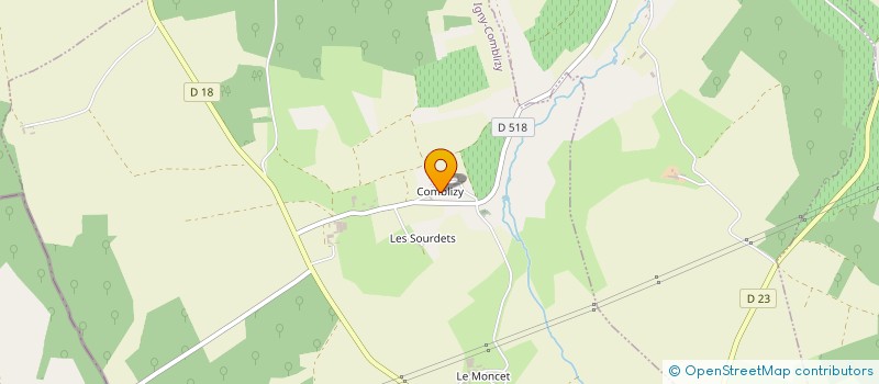 localisation de l'entreprise ARNAUD BERTIN  IGNY-COMBLIZY