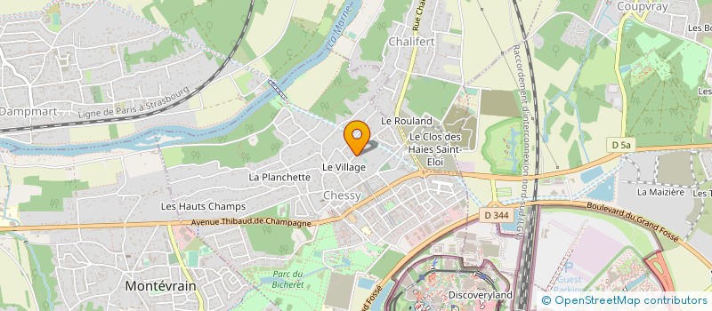 localisation de l'entreprise ARNAUD BIJOUTIER à CHESSY
