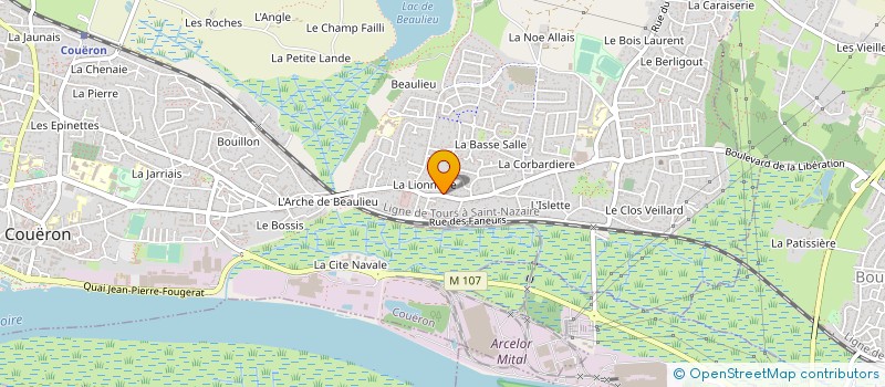 localisation de l'entreprise ARNAUD BOULC'H IMMOBILIER à COUERON