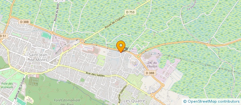 localisation de l'entreprise ARNAUD CARRELAGE  SAINT-JEAN-DE-MONTS