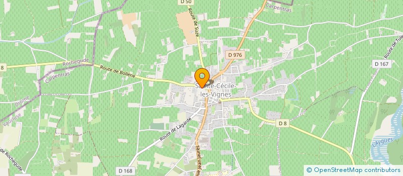 localisation de l'entreprise ARNAUD CESAR & CAMILLE PINET ARCHITECTES  SAINTE-CECILE-LES-VIGNES