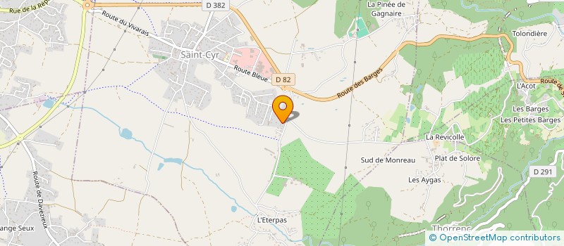 localisation de l'entreprise ARNAUD CHARPENTE  SAINT-CYR