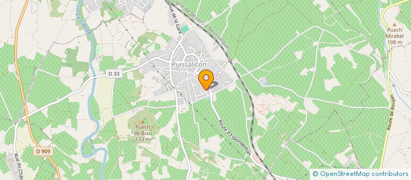 localisation de l'entreprise ARNAUD CLIMATISATION ELECTRICITE  PUISSALICON