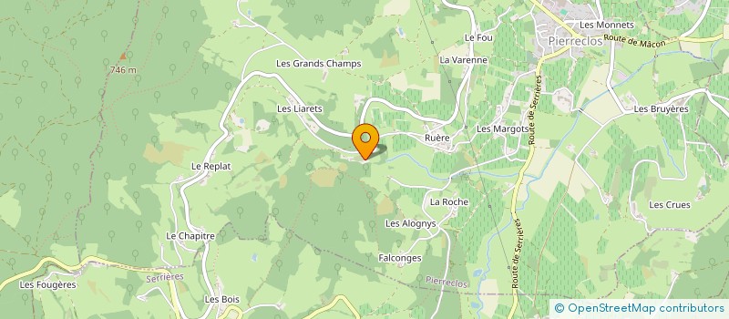 localisation de l'entreprise ARNAUD COMBIER à PIERRECLOS