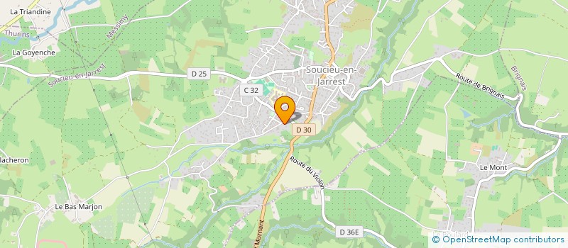 localisation de l'entreprise ARNAUD CONSULTING SOLUTIONS  SOUCIEU-EN-JARREST