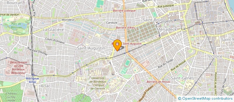 localisation de l'entreprise ARNAUD CUDENNEC MDB à BORDEAUX