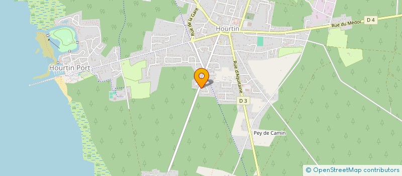 localisation de l'entreprise ARNAUD D'ARGENTENS  HOURTIN