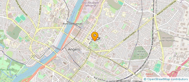 localisation de l'entreprise ARNAUD DE LA POTERIE ARCHITECTE à ANGERS