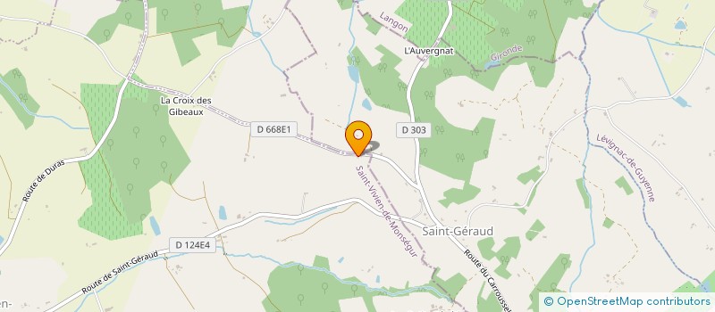 localisation de l'entreprise ARNAUD DELOUBES SOLUTIONS  SAINT-VIVIEN-DE-MONSEGUR