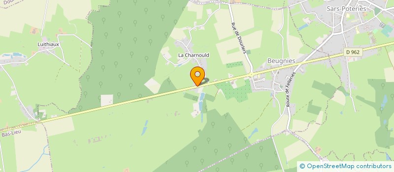 localisation de l'entreprise ARNAUD DUBOIS BOIS DE CHAUFFAGE  BEUGNIES