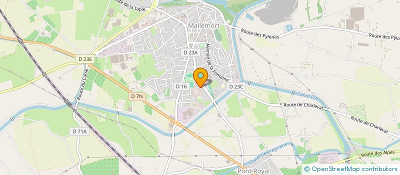 localisation de l'entreprise ARNAUD & FARRO ASSOCIES  MALLEMORT