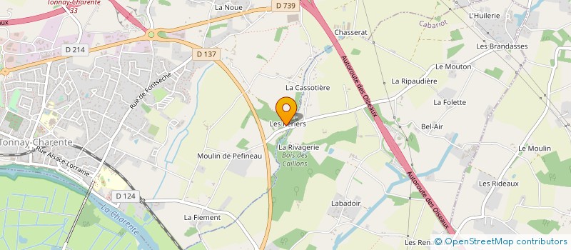 localisation de l'entreprise ARNAUD GENTIEN - EBENISTE  TONNAY-CHARENTE