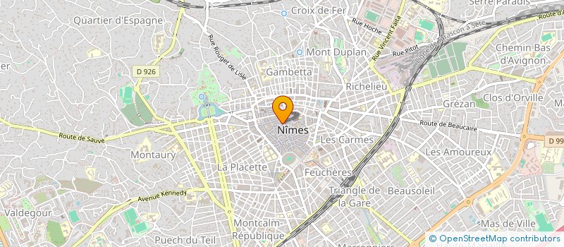 localisation de l'entreprise ARNAUD GESTION  NIMES