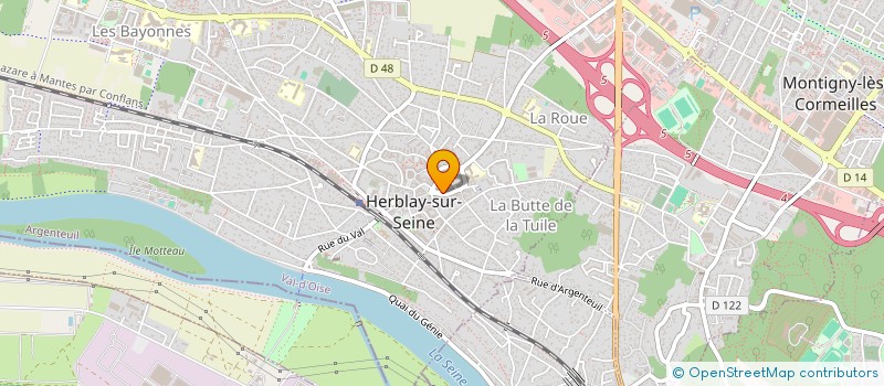 localisation de l'entreprise ARNAUD GROMEZ, ARNAUD DELAPORTE, JEAN-YVES LAMEYSE ET LAURENT RIGAUD, NOTAIRES ASSOCIES à HERBLAY-SUR-SEINE