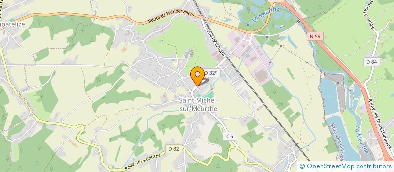 localisation de l'entreprise ARNAUD GROSJEAN  SAINT-MICHEL-SUR-MEURTHE