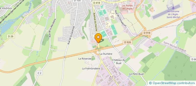 localisation de l'entreprise ARNAUD HACAULT à L'AIGLE