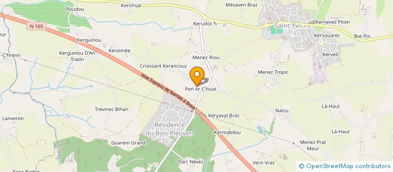 localisation de l'entreprise ARNAUD HOUSSAIS  MELGVEN