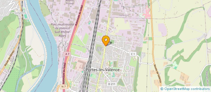 localisation de l'entreprise ARNAUD HUBERT  PORTES-LES-VALENCE