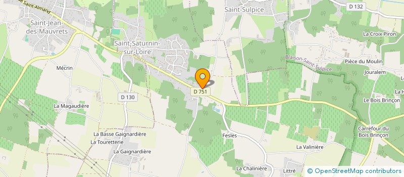 localisation de l'entreprise ARNAUD IMMO  BRISSAC LOIRE AUBANCE