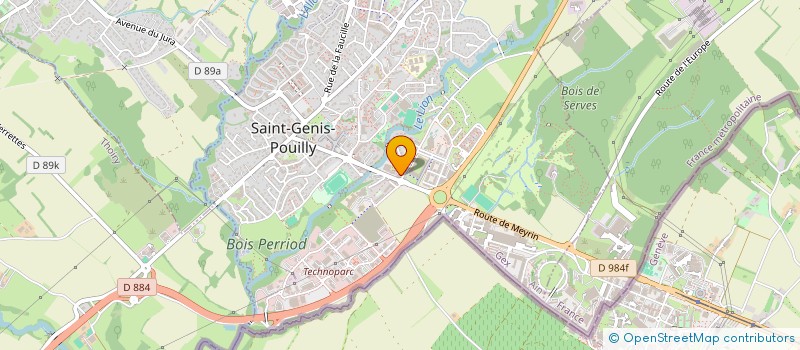 localisation de l'entreprise ARNAUD IMMO  SAINT-GENIS-POUILLY