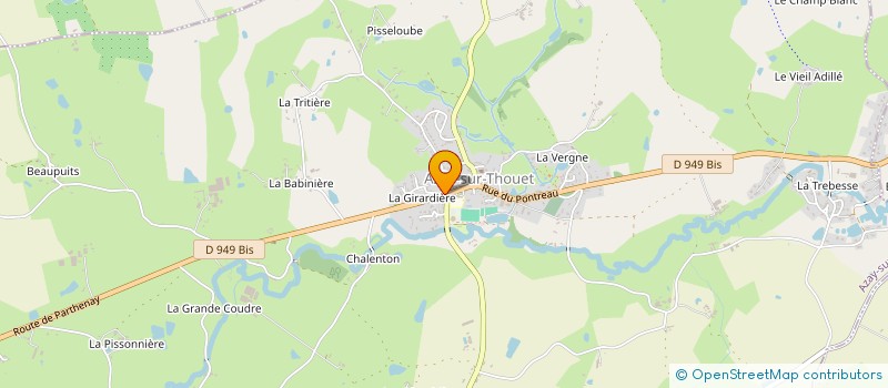 localisation de l'entreprise ARNAUD IMMOBILIER  AZAY-SUR-THOUET