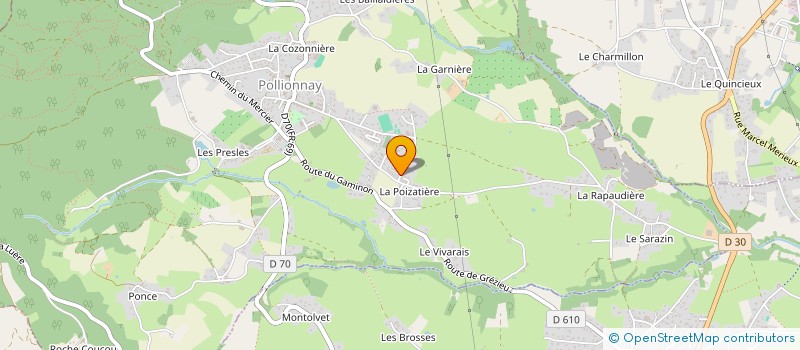 localisation de l'entreprise ARNAUD JOFFROY TRANSPORTS  POLLIONNAY