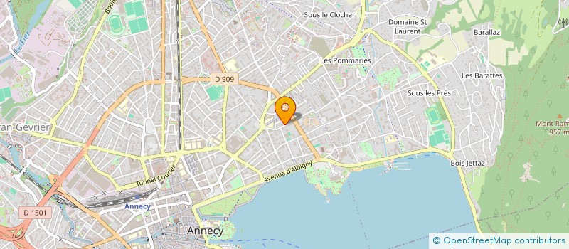 localisation de l'entreprise ARNAUD KEVIN ET RAPHAEL à ANNECY