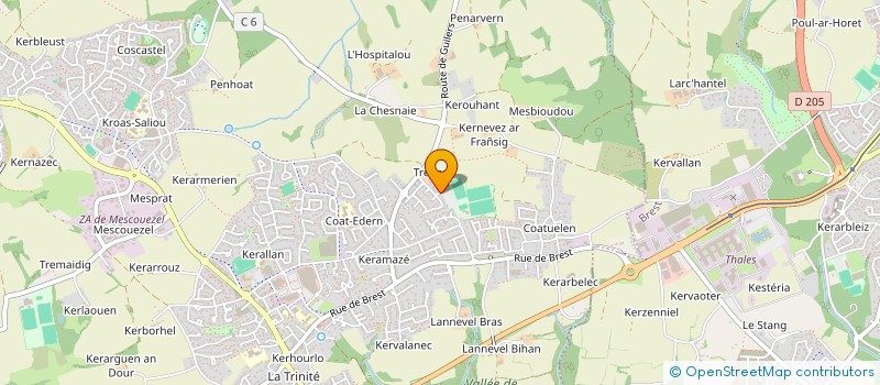 localisation de l'entreprise ARNAUD LANYOU DRONE SERVICE  PLOUZANE