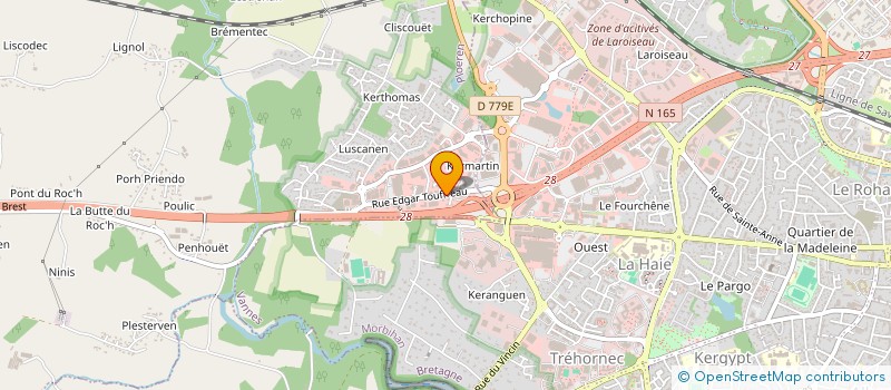 localisation de l'entreprise ARNAUD LE MORILLON EXPERTISE AUDIT à PLOEREN