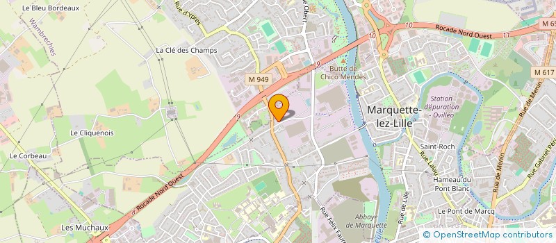 localisation de l'entreprise ARNAUD LEFEBVRE 2016  MARQUETTE-LEZ-LILLE