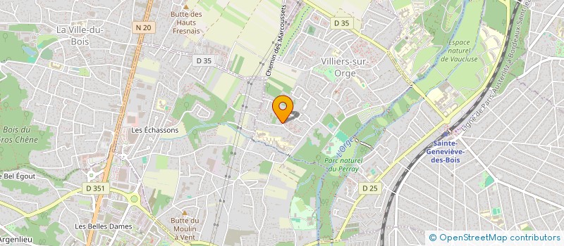 localisation de l'entreprise ARNAUD MARTIN CONSEIL  VILLIERS-SUR-ORGE