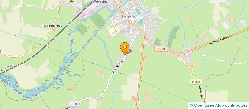 localisation de l'entreprise ARNAUD MATHIEU ET MATHILDE QUENNESSON, NOTAIRES  LANDRECIES