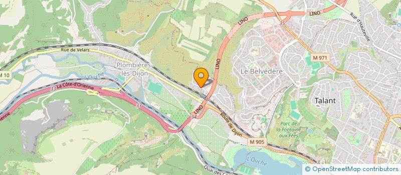 localisation de l'entreprise ARNAUD MAURICE IMMOBILIER  PLOMBIERES-LES-DIJON