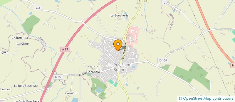 localisation de l'entreprise ARNAUD MOULY à CHOLET