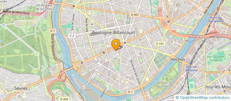 localisation de l'entreprise ARNAUD NICOLAS à BOULOGNE-BILLANCOURT