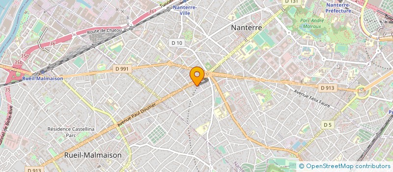 localisation de l'entreprise ARNAUD NOVELLI-INGENIERIE ETUDES TECHNIQUES  NANTERRE