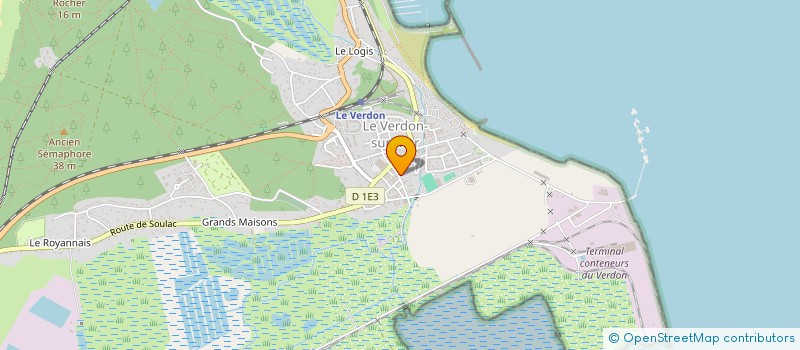 localisation de l'entreprise ARNAUD PARACHAUX  LE VERDON-SUR-MER