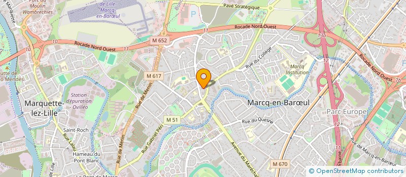 localisation de l'entreprise ARNAUD TOITURE  MARCQ-EN-BARUL